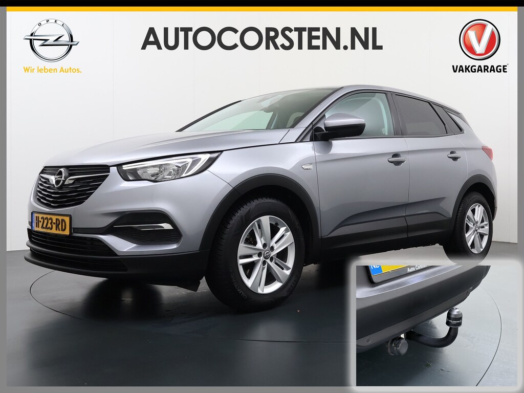 Opel Grandland X 131PK Trekhaak Navi Ecc Pdc Apple Carplay Android Auto Cruise Control Edition Lmv Licht-Regensensor Verkeersbordherkenning PrivacyGlas IntelliLink Bluetooth Origineel Nederlandse Auto 1.400KG Trekgewicht! Bij ons volledig Onderhouden