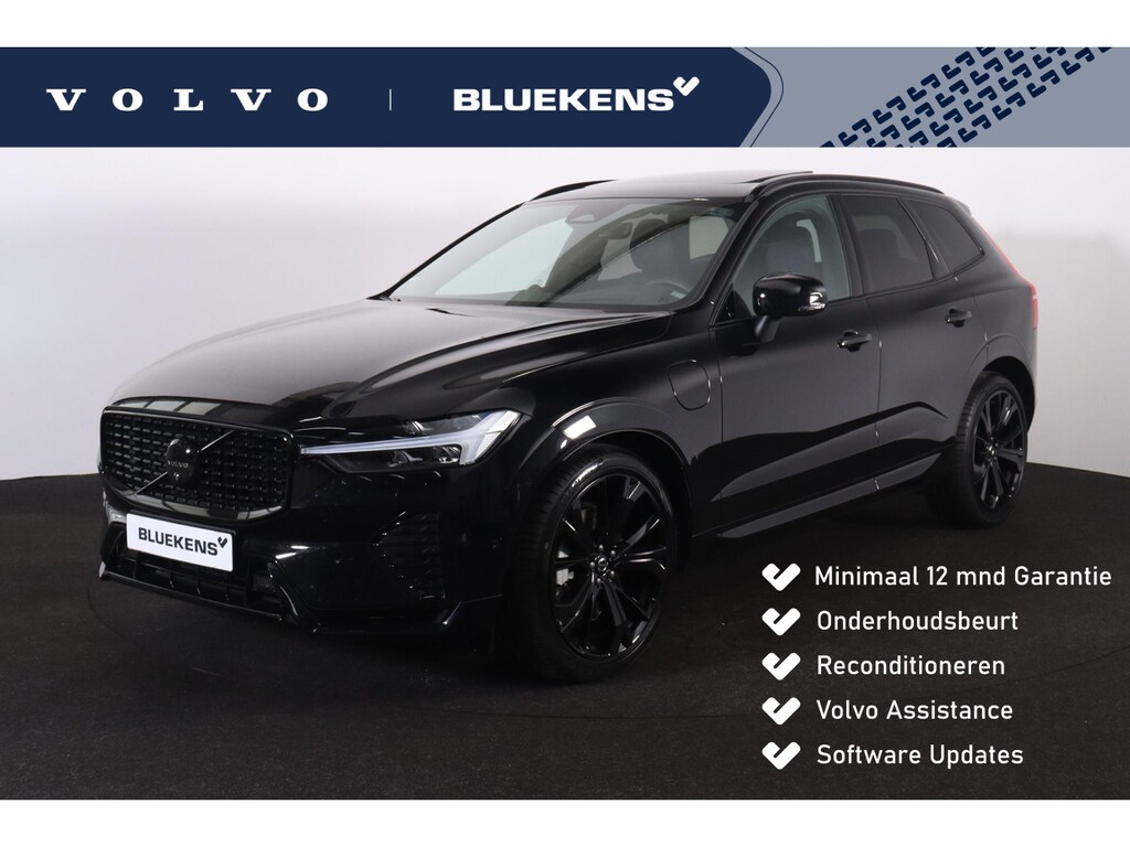Volvo XC60 T6 Recharge AWD Ultra Black Edition - Luchtvering - B&W Audio - Panorama/schuifdak - IntelliSafe Assist & Surround - Massage Ventilatie stoelen - 360º Camera - Adaptieve LED koplampen - Nappa leder - Verwarmde voorstoelen, stuur & achterbank - Parkeersensoren voor & achter - Elektr. bedienb. voorstoelen met geheugen - Head up display - Draadloze tel. lader - Extra getint glas - 21' LMV