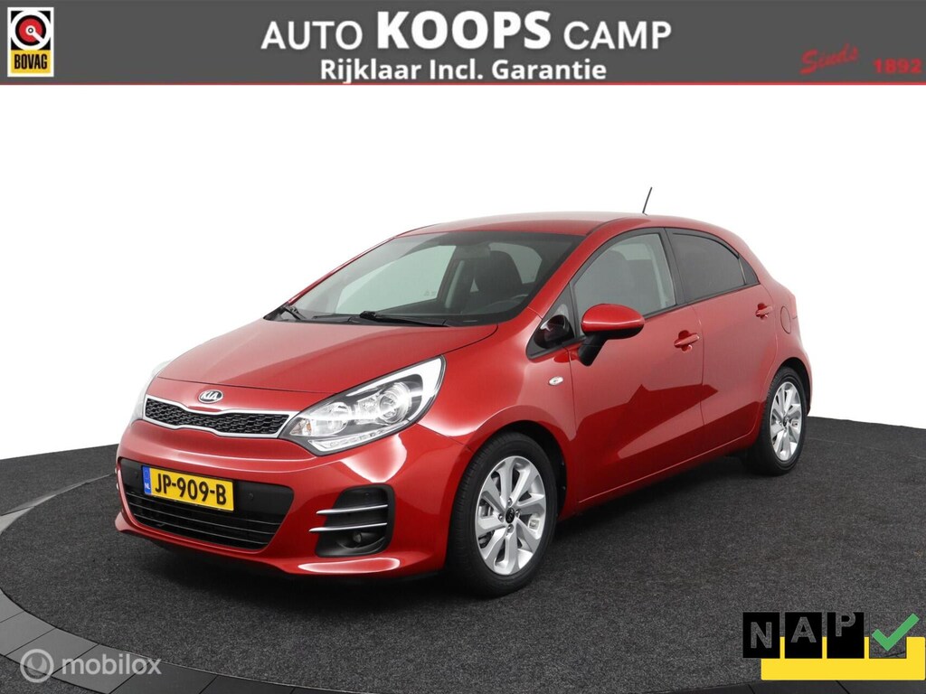Kia Rio 1.4 CVVT Dynamic Line 109Pk Automaat | Airco | Cruise | Camera | Parkeersensoren V+A | Navi | Bluetooth | LMV | Slechts 22dkm NAP | NL Auto | DEALER-STAAT