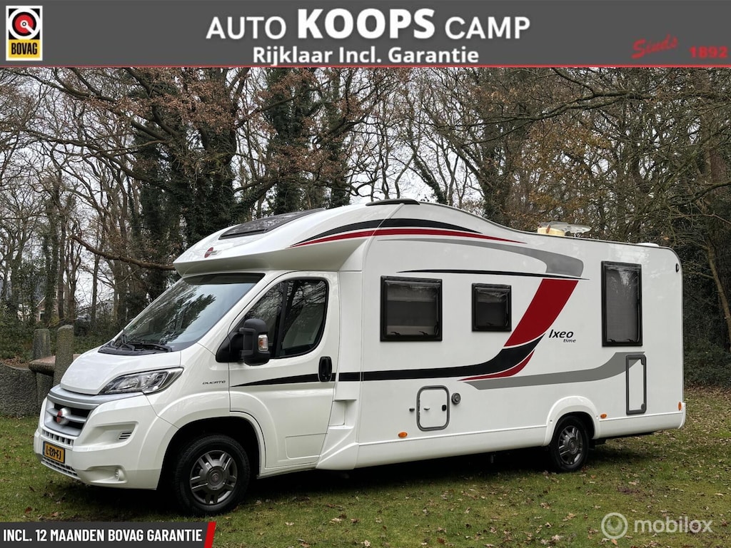 Burstner Ixeo Time it 734 Fiat 2.3 131pk Euro 5 | Queensbed | Elektr.Hefbed | Aparte douche/ wc | Garage | Camera | Trekhaak | 91dkm | TOPSTAAT