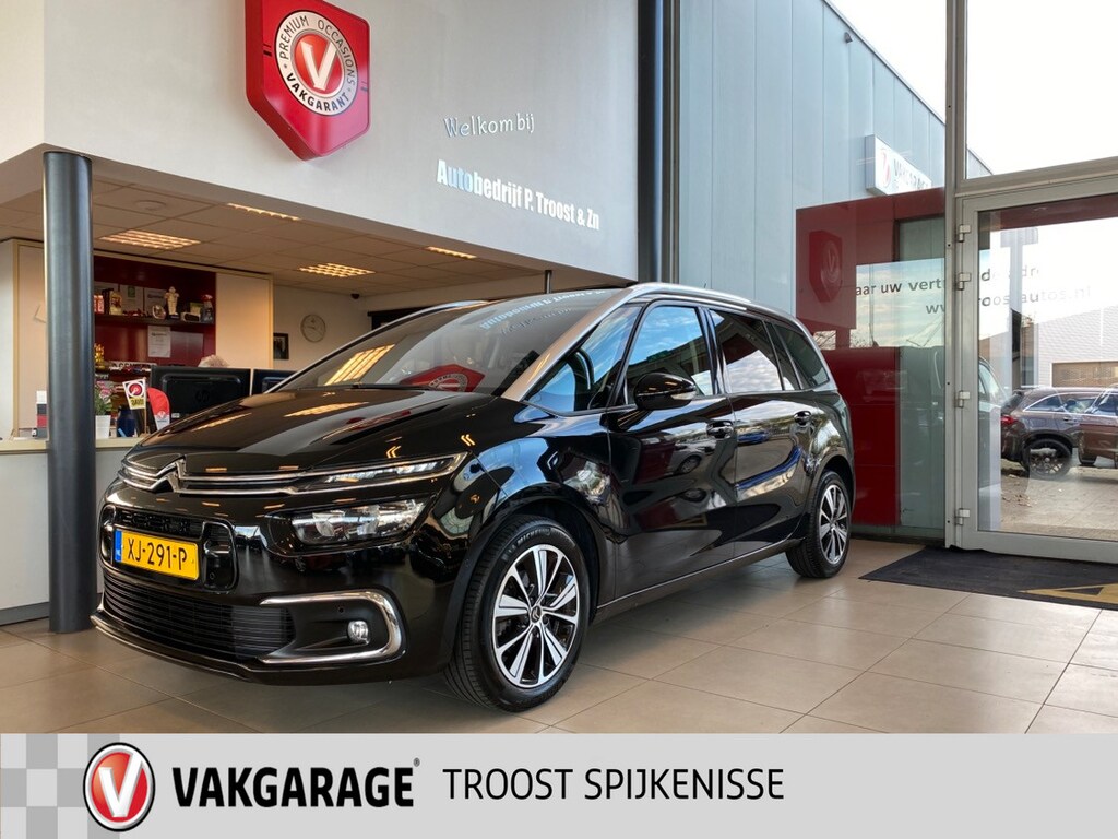 Citroën C4 Grand SpaceTourer 1.2 PureTech Business,7 Persoons,Panoramische Voorruit,Navigatie,Achteruitrijcamera,Keyless,Climate&Cruisecontrol,Spraakbediening,Dealeronderhouden,17 Inch Lmv