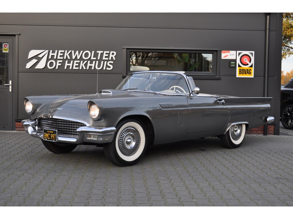 Ford Thunderbird 1957 312CU V8 Automaat Cabrio | Hardtop | Gunmetal Grey