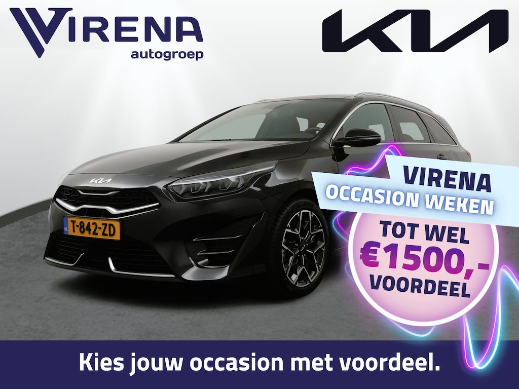 Kia Ceed Sportswagon 1.5 T-GDi GT-Line AUTOMAAT - Elektrische achterklep - Schuif/Kantel dak - Apple Carplay/Android Auto - Adaptive Cruise Control - Keyless entry - Fabrieksgarantie tot 2030