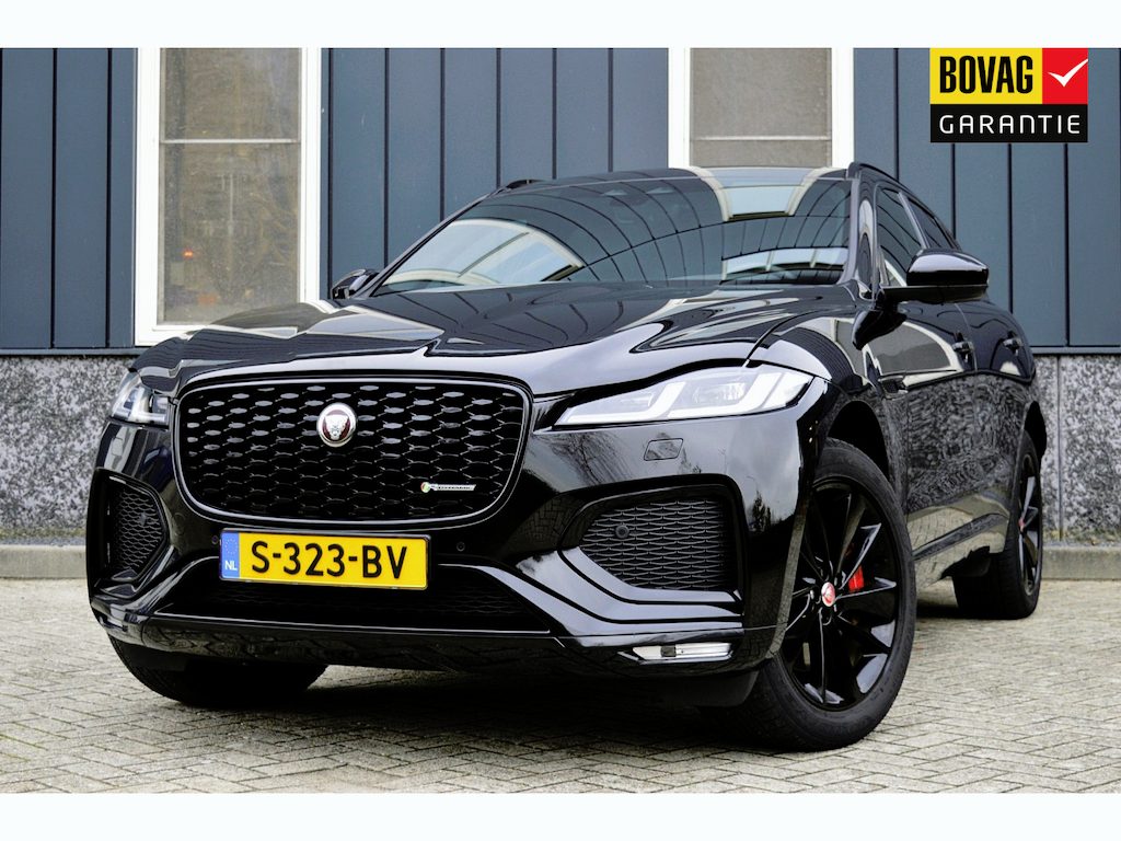 Jaguar F-Pace 2.0 P400e PHEV R-Dynamic Black SOH 95% Rijklaarprijs-Garantie Panorama dak Leder Navigatie Trekhaak