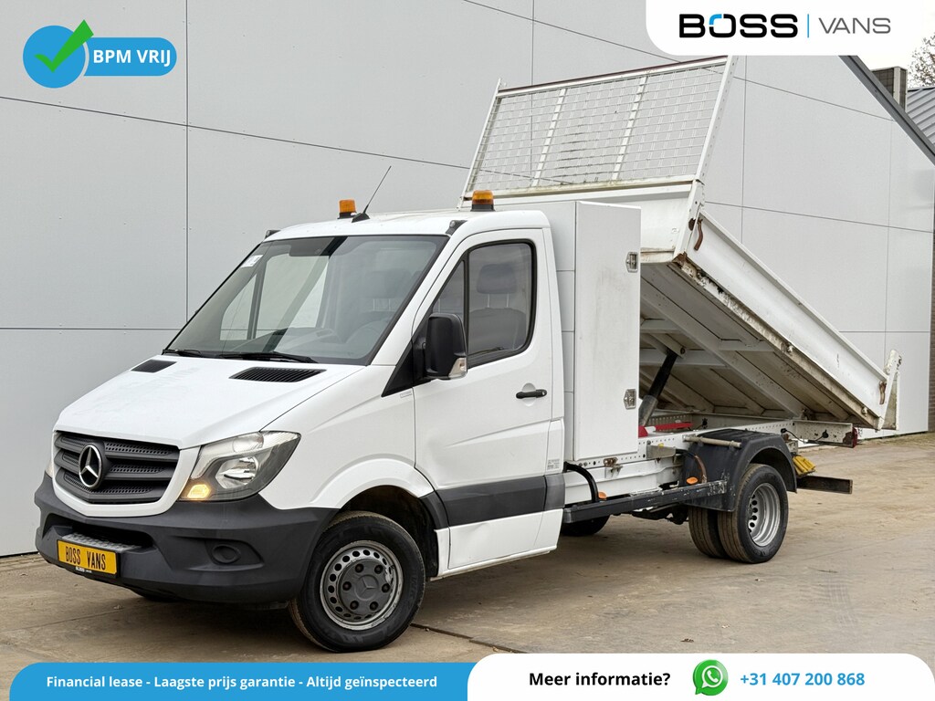 Mercedes-Benz Sprinter 514 2.2 CDI Kipper Open Laadbak Dubbellucht Kist 3.5t Trekhaak Euro 6 Cruise Control Benne Tipper