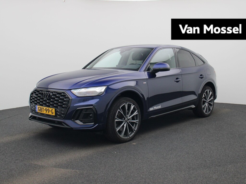 Audi Q5 Sportback 50 TFSI e S edition 299 PK | Demo | Cruise control l Elektrisch instel. voorstoelen l Stoelverwarming l Airco l Navigatie l Achteruitrijcamera l Parkeersensoren l Privacy glas l Optiekpakket zwart plus l Alarm Klasse III