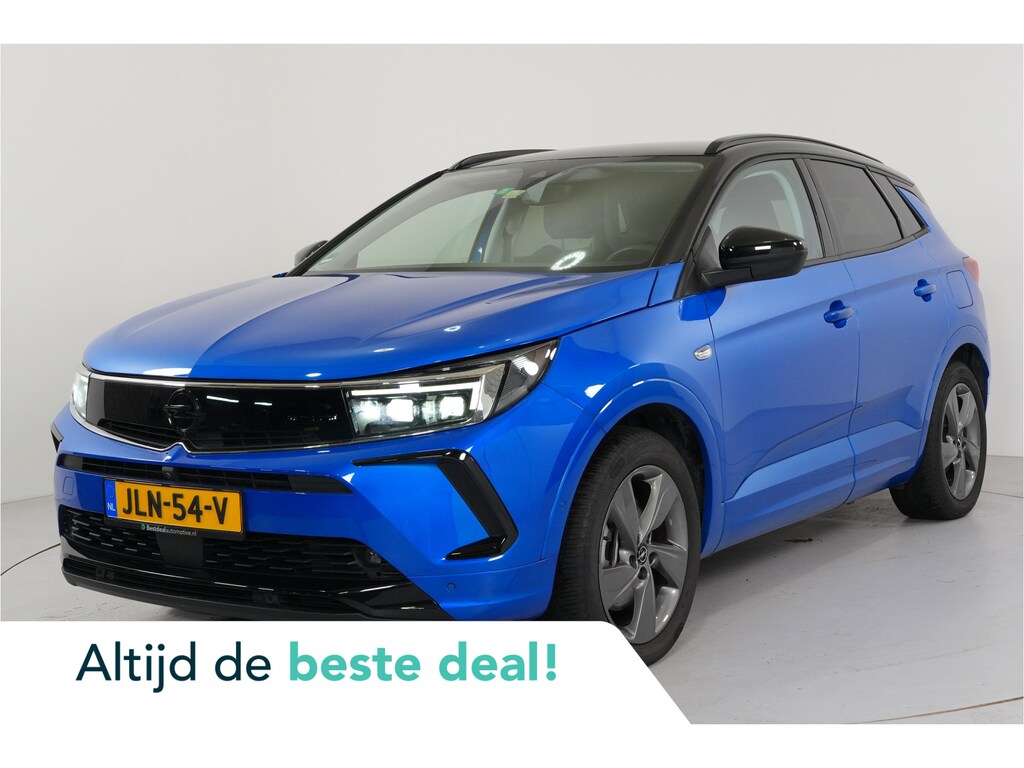 Opel Grandland 1.6 Turbo GSe Line 300 pk 4x4 PHEV | SOH 99% | Trekhaak | AGR | 360 Cam | Stl. verw. | Adaptive Cruise | El. achterklep | |