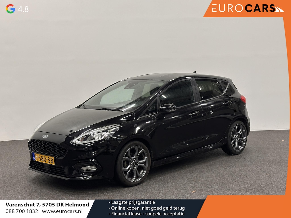 Ford Fiesta 1.0 EcoBoost ST-Line Navigatie Full LED Carplay Parkeersensoren Cruise Control Stoel+Stuurverwarming Climate Control Privacy Glass 17" DAB+