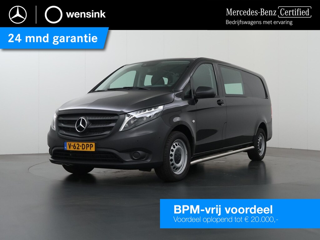 Mercedes-Benz Vito 116 CDI Extra Lang | Dubbel Cabine €49.995,- | Sidebars | LED | Trekhaak |