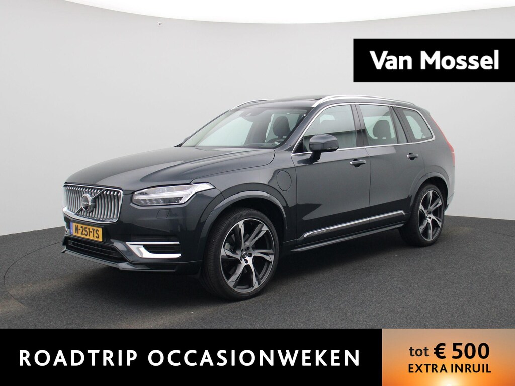 Volvo XC90 2.0 T8 Recharge AWD Inscription Exclusive | Automaat | Luchtvering | Adaptieve Cruise Stop&Go | Navigatie | Head-up Display | 360° Camera | Panoramadak | Nappa Leder | Massage Stoelen | Stoelventilatie | Keyless Entry | Apple CarPlay | Premium Audio | 4-Zone Climate | Dodehoek Detectie | Kruisend Verkeer Detectie | Uitwijkassistent | LED Koplampen | Parkeersensoren | Elektrische Achterklep | Sfeerverlichting | 22' R-Design Lichtmetalen Velgen | WiFi Voorbereiding |