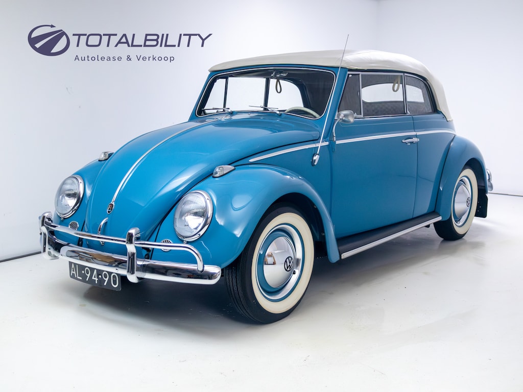 Volkswagen Kever Cabrio | 1961 | Concoursstaat | Originele Karmann | Gulf Blue