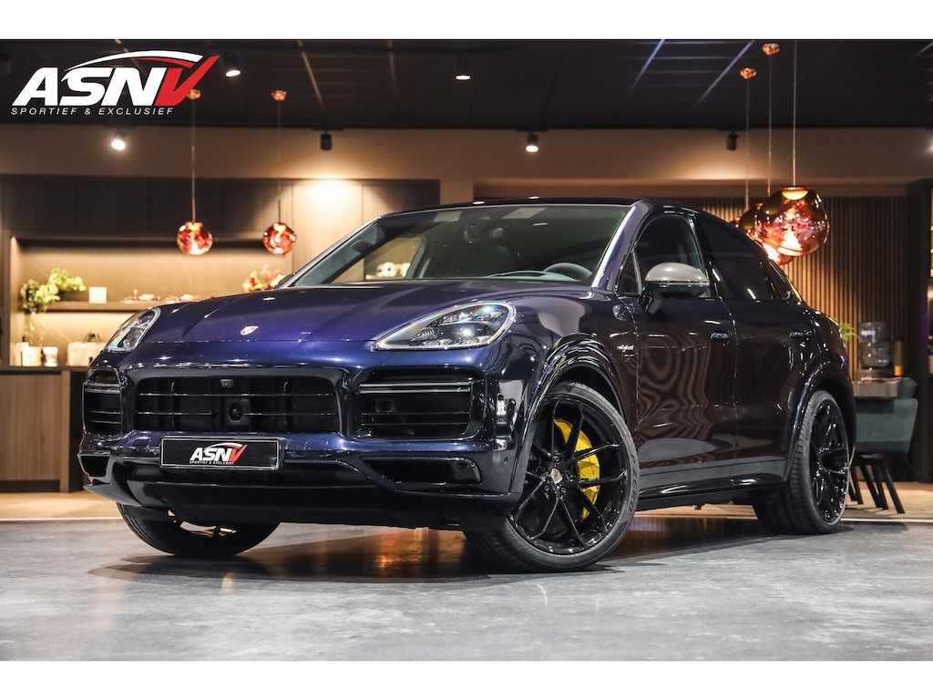 Porsche Cayenne Coupé 4.0 Turbo S E-Hybrid, 680 PK, Sport/Design, Burmester, Keramiek, Vierwielbesturing, Soft/Close, 2022, VOL!!