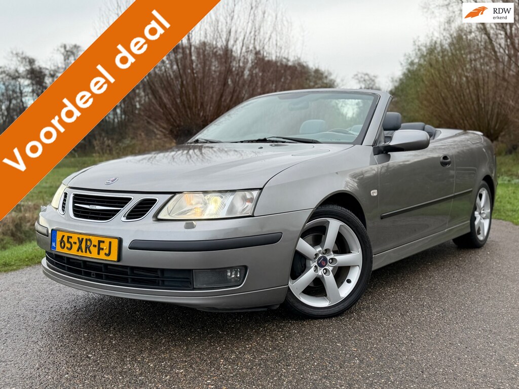 Saab 9-3 Cabrio 1.8t Vector Automaat / Leder / Clima / Stoelverwarming / 17" Velgen / Xenon / PDC / CC / Nieuwe APK tm 31-07'27