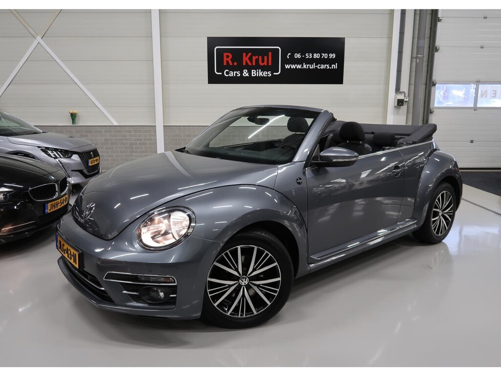 Volkswagen Beetle Cabriolet 1.2 TSI Sound 2018 App connect Navigatie Stoelverwarming Cruise control Sportvelgen 17 inch Airco-ecc Elektrische kap Alle rekeningen aanwezig Zeer nette staat Facelift model Cabrio Lage kilometerstand
