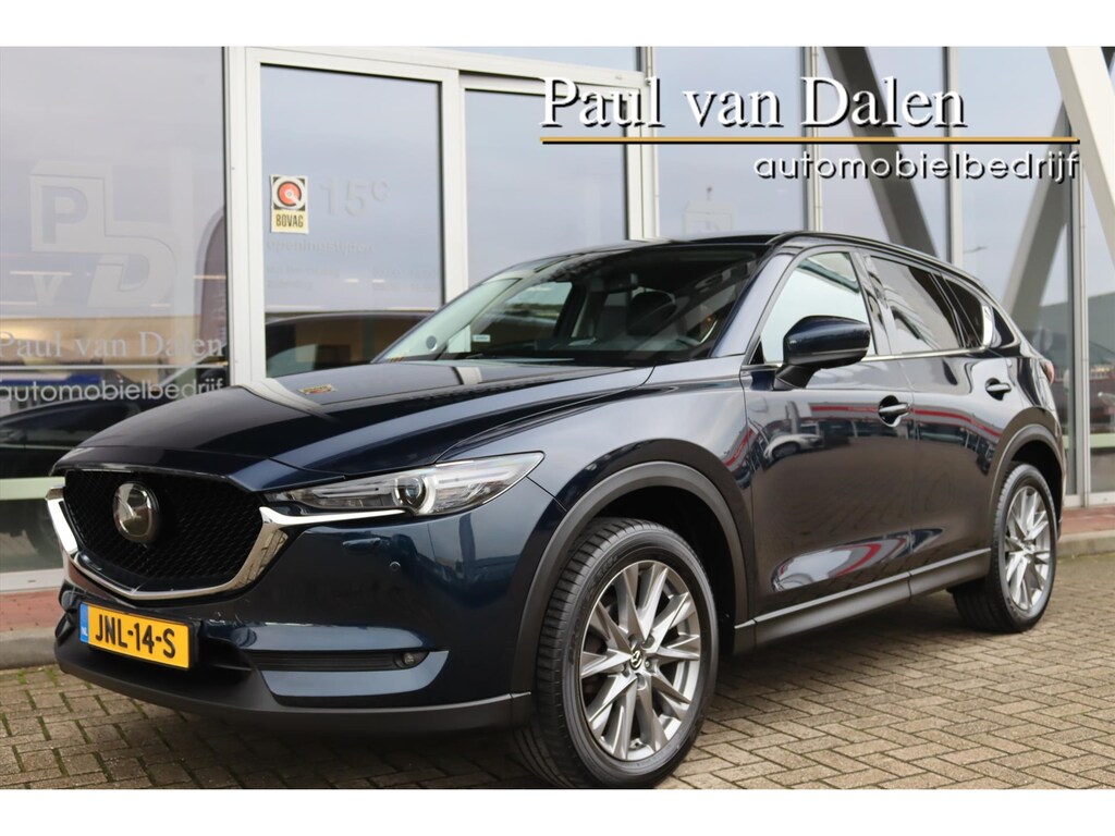 Mazda CX-5 2.0 SKYACTIV-G 165 AUTOMAAT LUXURY Leer | Trekhaak | Navi | Head Up | 360 Camera | Bose | Memory |Stoelverw./koeling | Pdc | Led |