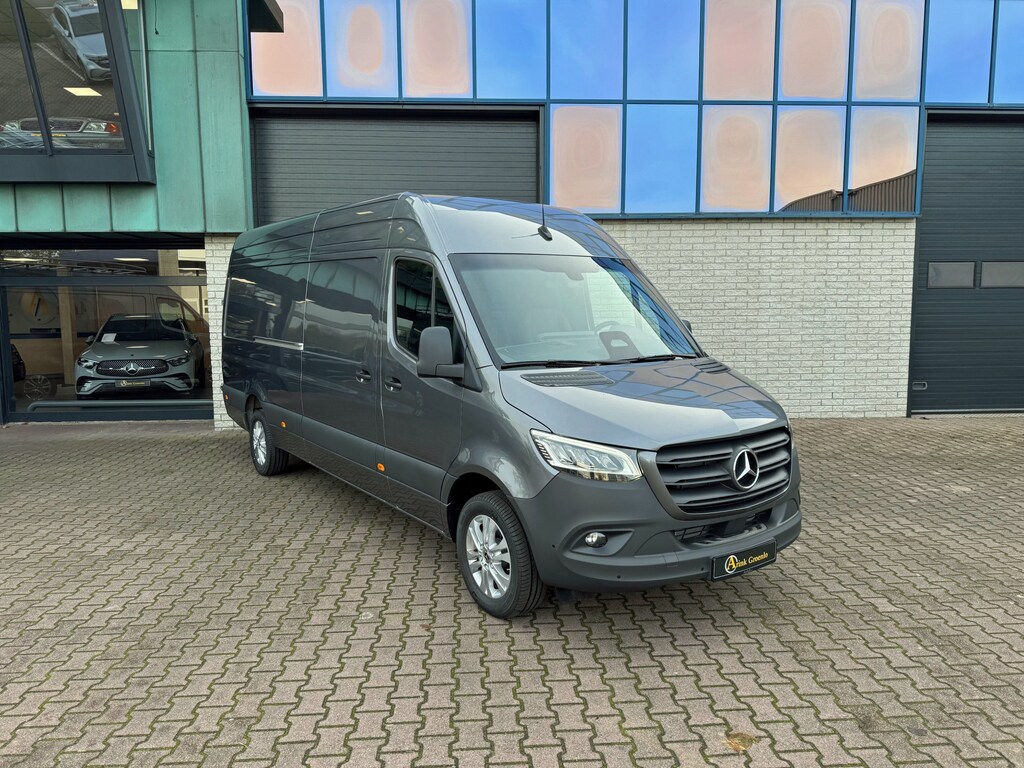 Mercedes-Benz Sprinter 319 L3H2 2x Schuifdeur BPM vrij Distronic Digitale spiegel Smartphone integratie Stuurwiel verwarming Winterpakket 9G-Tronic Mbux LED High Performance
