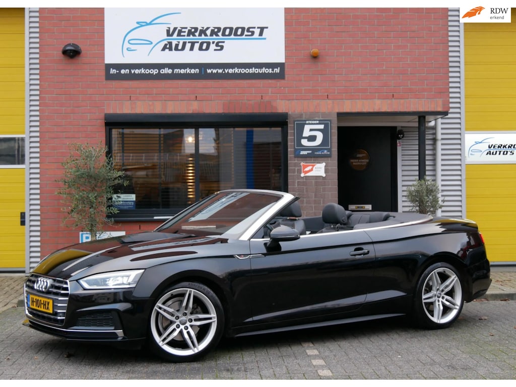 Audi A5 Cabriolet 2.0 TFSI S-line Pro Line Plus.facelift. navi. stoelverwarming.
