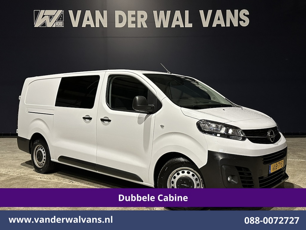 Opel Vivaro 2.0 CDTI 145pk L3H1 Dubbele Cabine Euro6 Airco | 6-Zits | Navigatie | 2500kg Trekhaak | Apple Carplay Android Auto, Cruisecontrol, Parkeersensoren