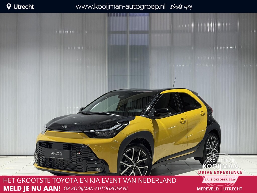 Toyota Aygo X Hybrid 115 GR Sport JBL-AUDIO , 18'' LM-VELGEN , KEYLESS , PARKEERSENSOREN V+A , STOELVERW , NAVI , CLIMA