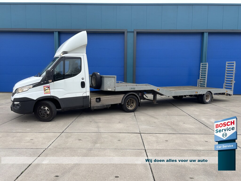 IVECO 40C18 3.0 180 PK Automaat Be Trekker + Veldhuizen P45-1 2019 Semi Dieplader