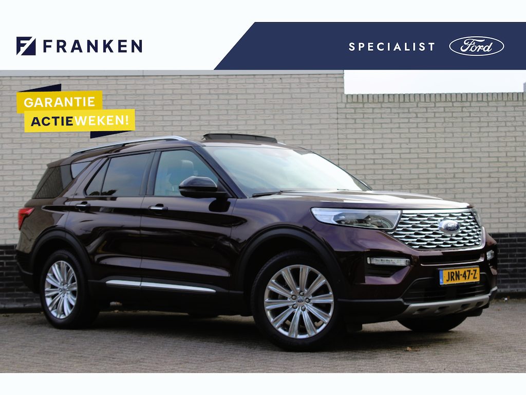 Ford Explorer 3.0 V6 EcoBoost PHEV Platinum | Panoramadak | Leder | Massage | B&O