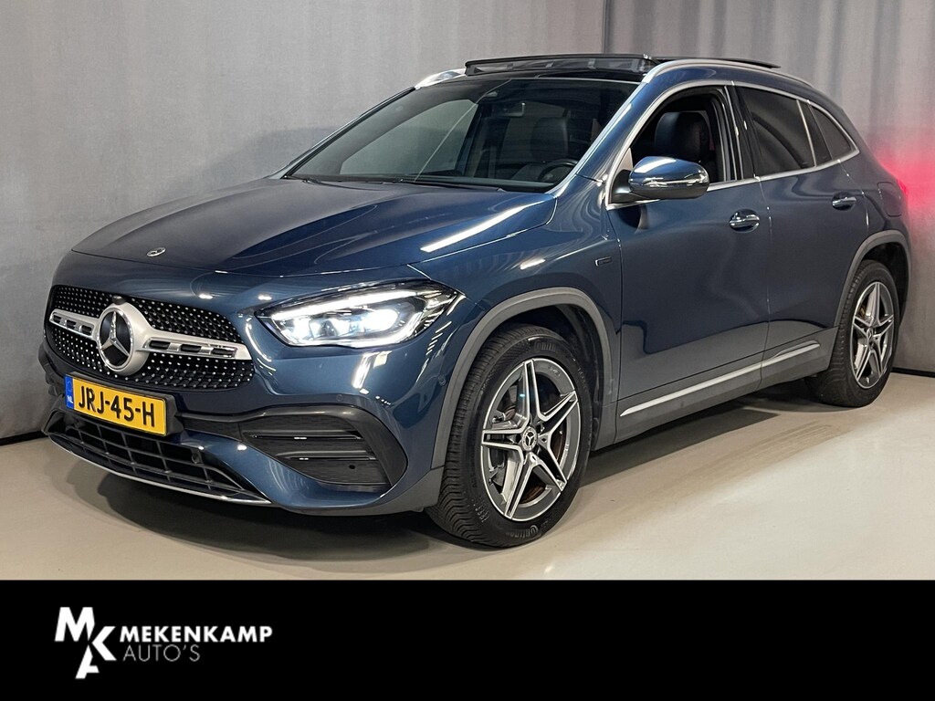 Mercedes-Benz GLA 250 e AMG Line Limited 19"/SOH 96%/Panoramadak/Adaptieve cruise/Dodehoek/Sfeerverlichting/Stoelverwarming + memory/Camera/Elektrische klep