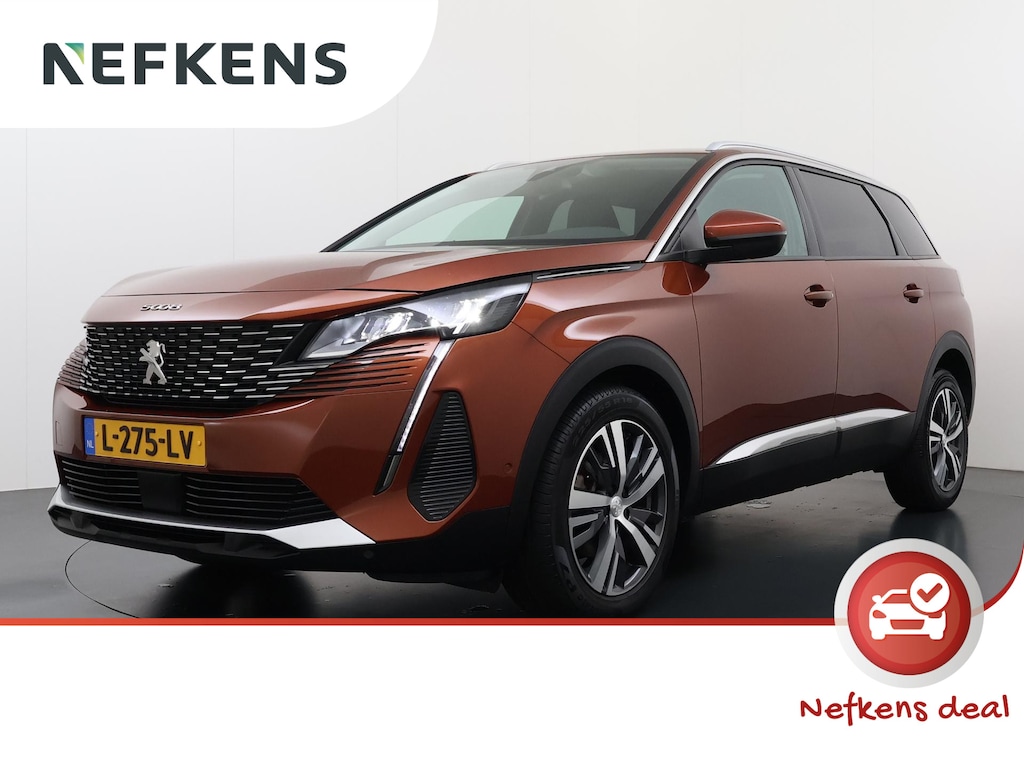 Peugeot 5008 SUV Allure 130pk | 1ste eigenaar | 7 persoons | LEER/Stof | Parkeersensoren VOOR+Achter | Navigatie | Climate | 18"LMV