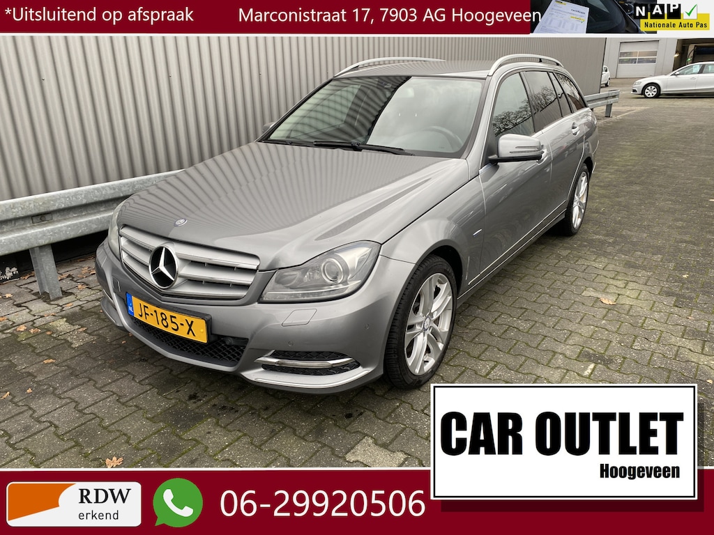 Mercedes-Benz C-klasse Estate 200 CDI Business Class Avantgarde Leer, Clima, Navi, CC, PDC, v/a, LM, nw. APK – Inruil Mogelijk –