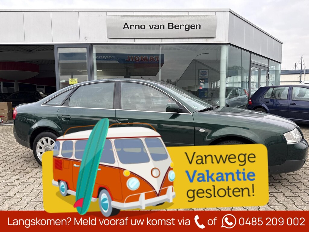 Audi A6 Limousine 2.4 5V 6 cilinder Ambition, AUTOMAAT, Lederen interieur, navi, xenon, clima, cruisecontrol, pdc enz, afkomstig van 2e eigenaar !! UNIEKE YOUNGTIMER