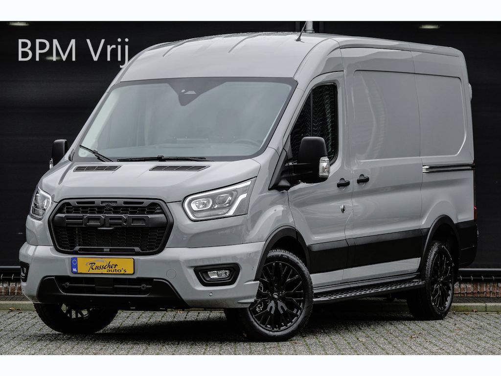 Ford Transit L2H2 | 2.0Tdci 165Pk A8 Aut. | 350 | Raptor Edition | 2x Schuifdeur | Nieuw Model | Grey Matter