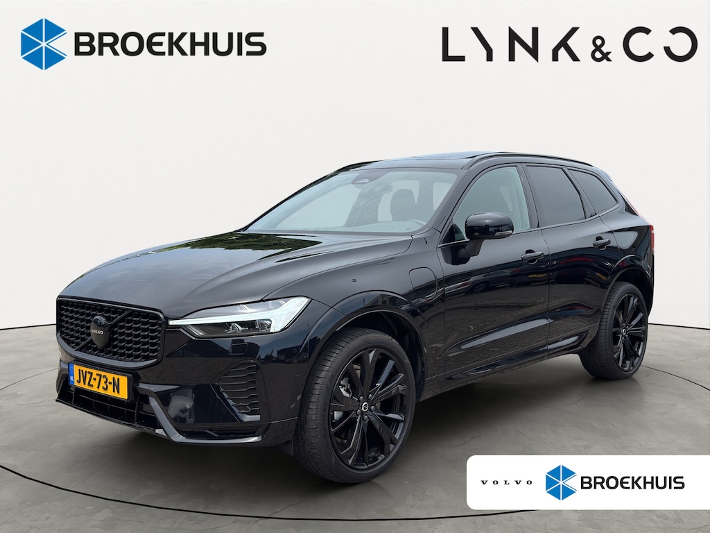 Volvo XC60 T6 Plug-in hybrid AWD Plus Black Edition | Luchtvering | Pano | Trekhaak | Extra getint glas | Blis | Achterbankverwarming |