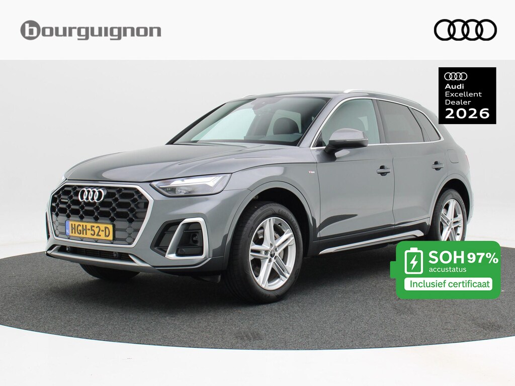 Audi Q5 50 TFSi e 300 Pk Automaat S-Line | Full LED | Adaptive Cruise | Trekhaak | LED | CarPlay | 19 Inch | Stoelverwarming