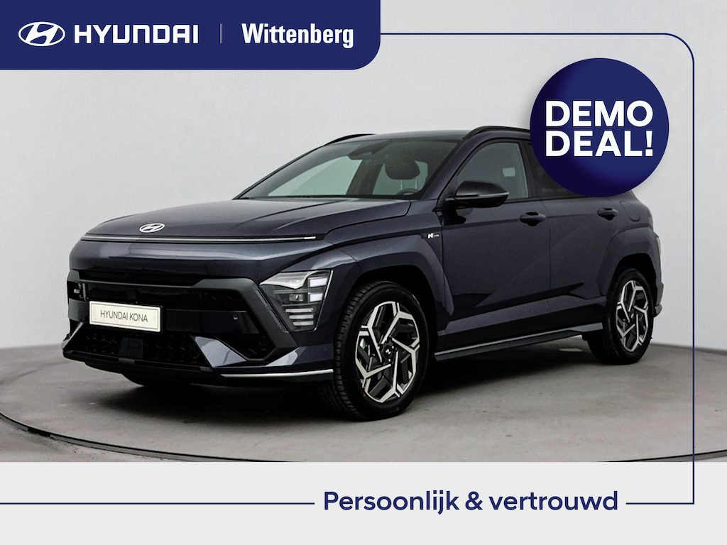 Hyundai Kona 1.6 GDI HEV N Line 138pk | 18" Lm-wielen | Memory | Stoel + stuurverwarming | El. bed. achterklep |