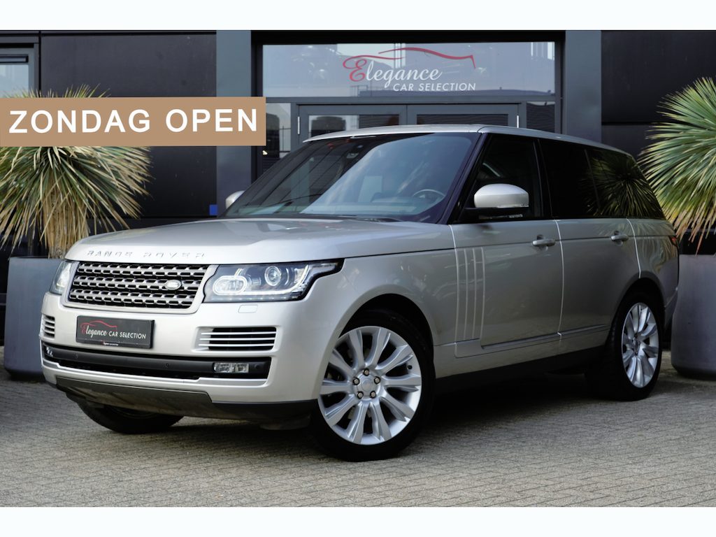 Land Rover Range Rover 3.0 TDV6 Vogue | 259PK | Navi | Trekhaak | Meridian | 360° | Leder | Land Rover Range Rover Vogue 258 PK met 3.0 V6 diesel, navigatie, elektrisch uitklapbare trekhaak, Meridian audiosysteem, 360° camera, luchtvering, 20-inch velgen, lederen interieur, stoelven