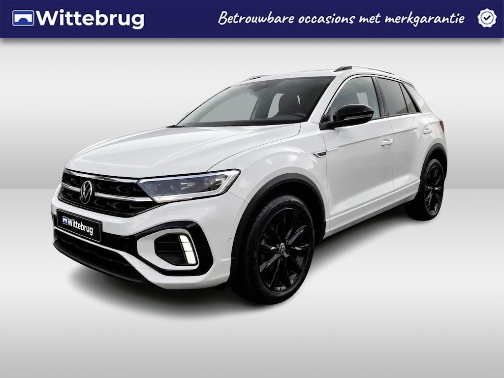 Volkswagen T-Roc 1.5 TSI R-Line / Black style / IQ LED / Voorstoelen verwarmbaar / Parkeersensoren V+A / Achteruitrijcamera / 18''LMV
