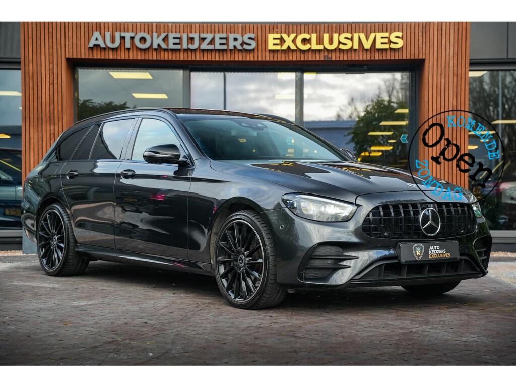 Mercedes-Benz E-klasse 300 de Panodak Burmester 360 Camera HUD Trekhaak Keyless