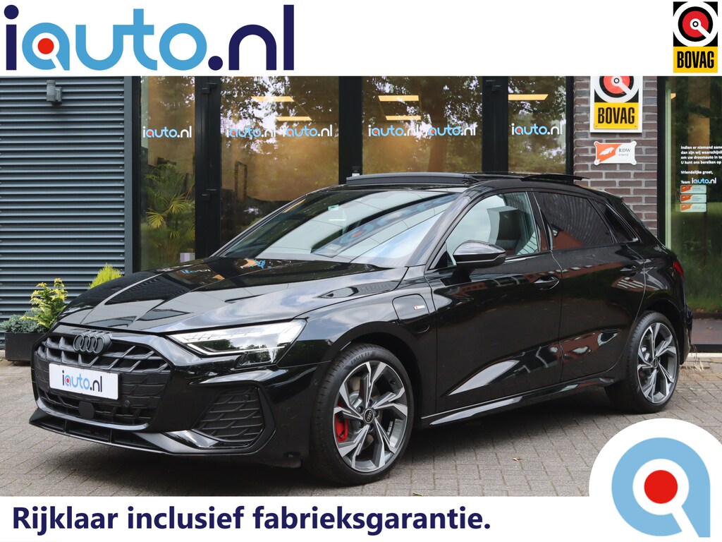 Audi A3 Sportback 45 TFSI e 272pk S edition Competition Pano/MatrixLED/Navi+/Keyless/Camera/Head-up/Sonos/ACC/Dodehoek