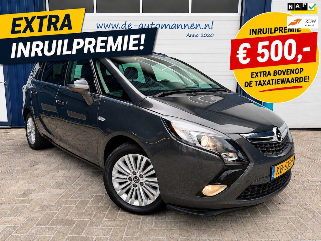 Opel Zafira Tourer 1.4 Turbo 140 pk Automaat Edition 7pers / 1e EIG / LEER / NAVI / ECC / WINTERPACK