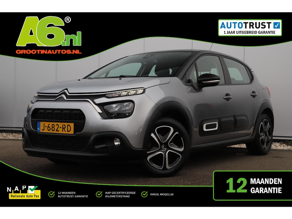 Citroën C3 1.2 PureTech Feel Navigatie Carplay Android Climate Cruise Control Rijstrooksensor Parkeersensor All-season banden!
