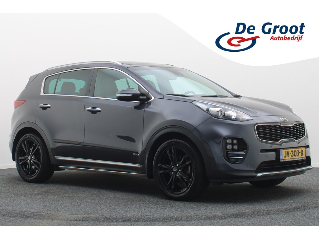 Kia Sportage 1.6 T-GDI 4WD GT-Line Automaat Panoramadak, Leer, Camera, Navigatie, Stuur-/Stoelverw., 19"