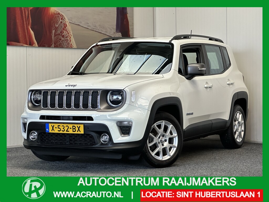 Jeep Renegade 1.0T 120PK LIMITED NAVIGATIE ADAPTIVE CRUISE CONTROL ACHTERUITRIJCAMERA APPLE CARPLAY KEYLESS GO 17 INCH LMV