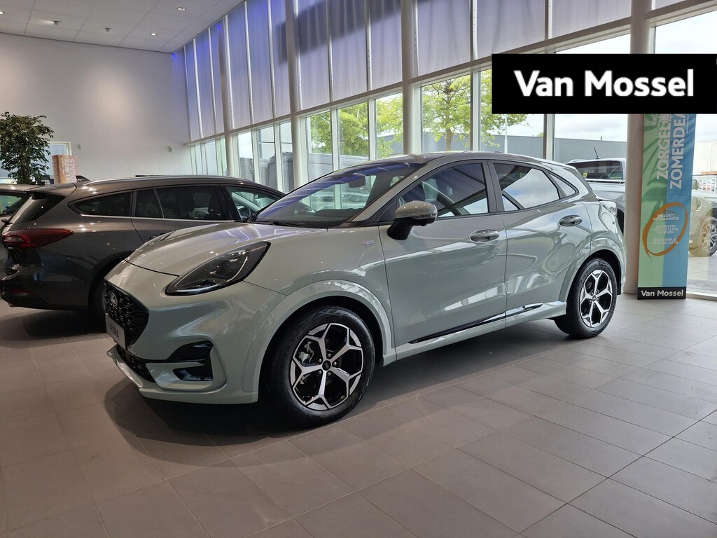 Ford Puma 1.0 EcoBoost Hybrid ST-Line | NIEUW TE BESTELLEN! | €5000,- KORTING | AUTOMAAT | STUUR, STOEL EN VOORRUITVERWARMING | 360 CAMERA | ADAPTIEVE CRUISE CONTROL | TREKHAAK |