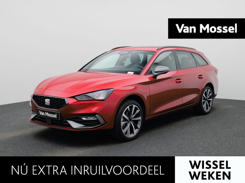 SEAT Leon Sportstourer 1.5 TSI e-Hybrid FR Business 204 PK | Automaat | LED Koplampen | Panorama Schuif/kanteldak | Navigatie | Climate Control | Apple Carplay/Android Auto | Achteruitrijcamera | Adaptive Cruise Control | Parkeersensoren | Privacy Glass | Virtual Cockpit | Direct leverbaar! |