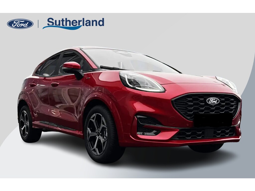 Ford Puma 1.0 EcoBoost Hybrid ST-Line 125pk Nieuw Model | Fantastic Red | Achteruitrijcamera | Navigatie | Draadloze Carplay, Android auto  | Nieuw te Bestellen