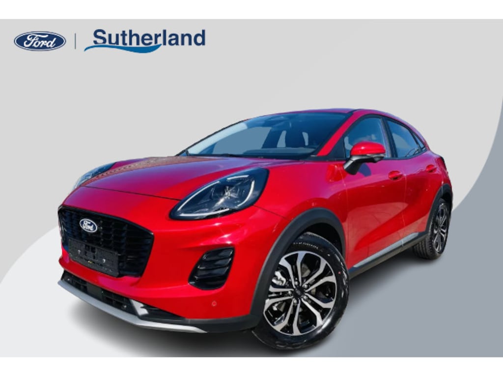 Ford Puma 1.0 EcoBoost Hybrid Titanium 125pk Nieuw Model! | Fantastic Red | Achteruitrijcamera | Navigatie | Metaal lak | Nieuw te bestellen!