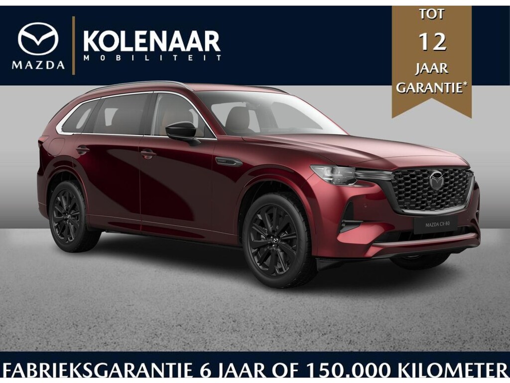 Mazda CX-80 2.5 e-Sky PHEV 327 AWD Homura Business Edition - Tan Captain Seat Pack | Direct leverbaar | Zeer compleet