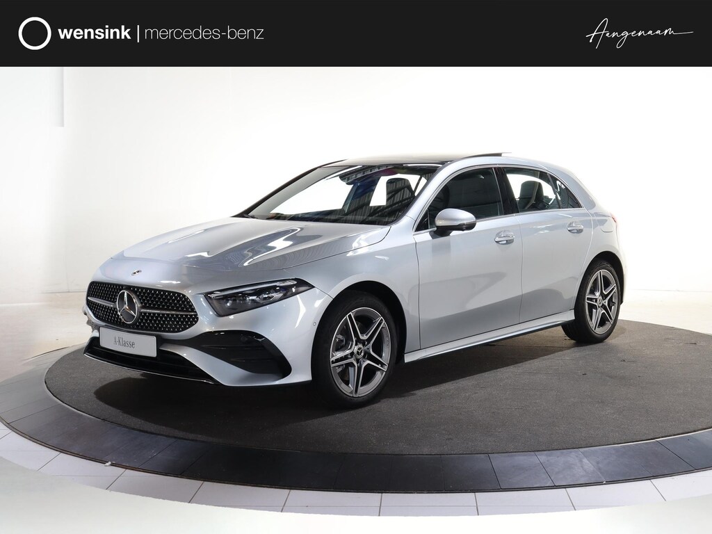 Mercedes-Benz A-klasse 250e Business Solution AMG | Panoramaschuifdak | Head-up display | Premium Plus | Stoelverwarming | 360° camera |
