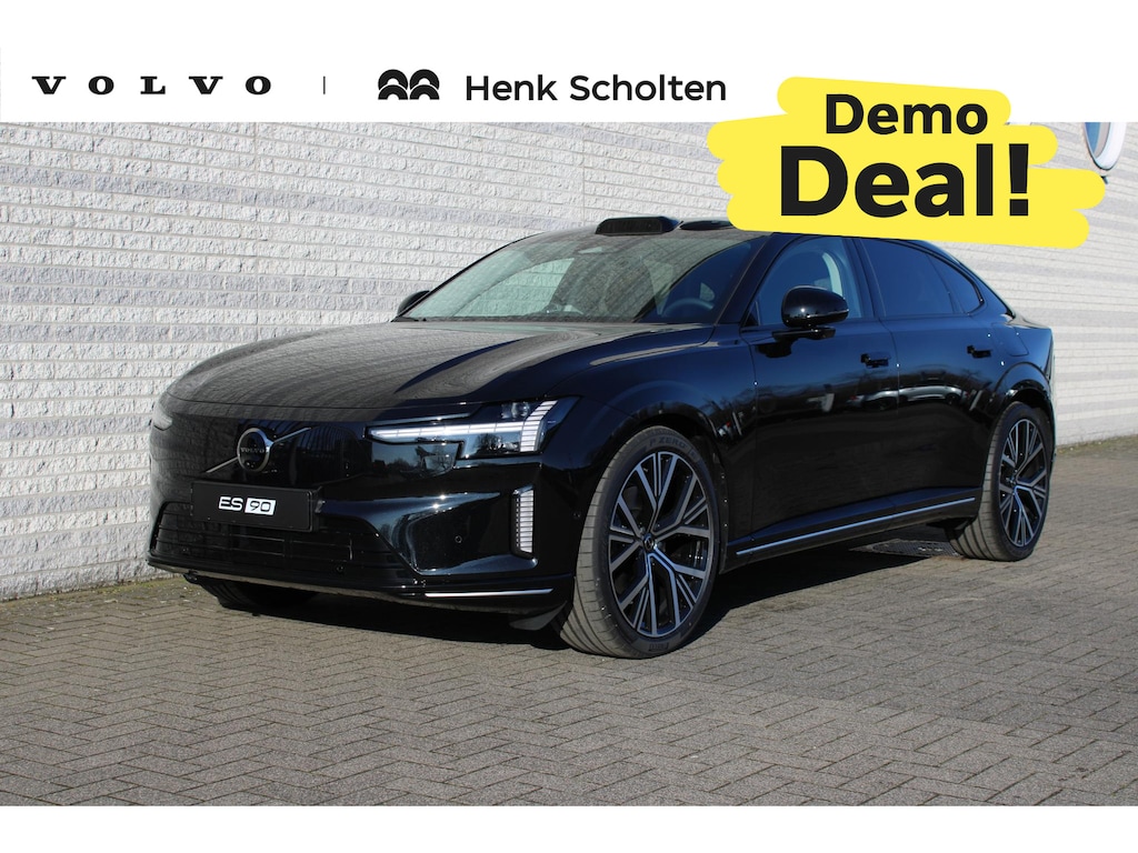 Volvo ES90 Single Motor Ext. R. Ultra Launch Edition 92 kWh | Demo Deal | 800V | Actieve luchtvering met Four-C | HD Pixel LED koplampen | 4-Zone Climate | Preconditioning | Elektrochromatisch Panoramadak | Extra getint glas | Bowers & Wilkins audio | Chrome Pack | Driver Understanding systeem | Geventileerde stoelen voor + achter | Stoelverwarming voor + achter | Adaptieve cruise control | Pilot Assist Pack| Visual Park Assist | Climate Pack | Stoelmassage | Lane Keeping en Lane Departing Warning |  Blis | Volvo Guard Alarm | 22" 5-Y Spaaks Glossy Black Diamond Cut velgen