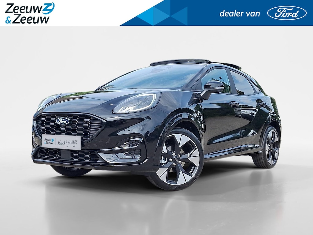Ford Puma 1.0 EcoBoost Hybrid ST-Line X | Nieuw te bestellen | €5000,- Korting | Driver Assistancepack | Winterpack | 19" Lichtmetaal | Matrix Led | 360Camera | Panoramadak | BLISS | Apple Carplay&Android Auto |