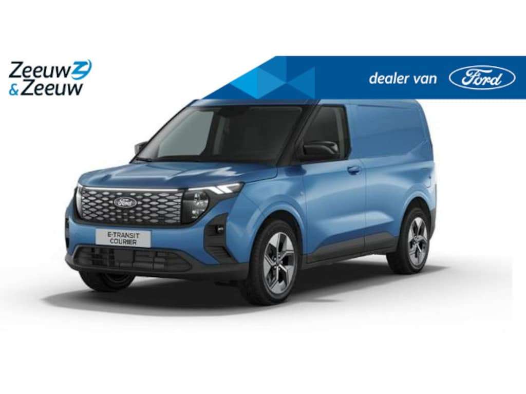 Ford Transit Courier E-Transit Limited 46 kWh 136 pk | 17" LM velgen | Te bestellen voertuig vanaf € 29.135 ex BTW | Nu 0,99% rente financial lease | Winter Pack | Parking Pack | Apple Car Play / Android Auto | Snel laden